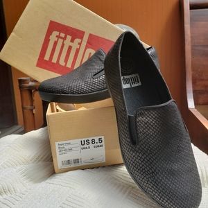 Fitflop superskate black loafers 8.5
